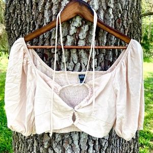 NEW White Fable Boho Crop Top